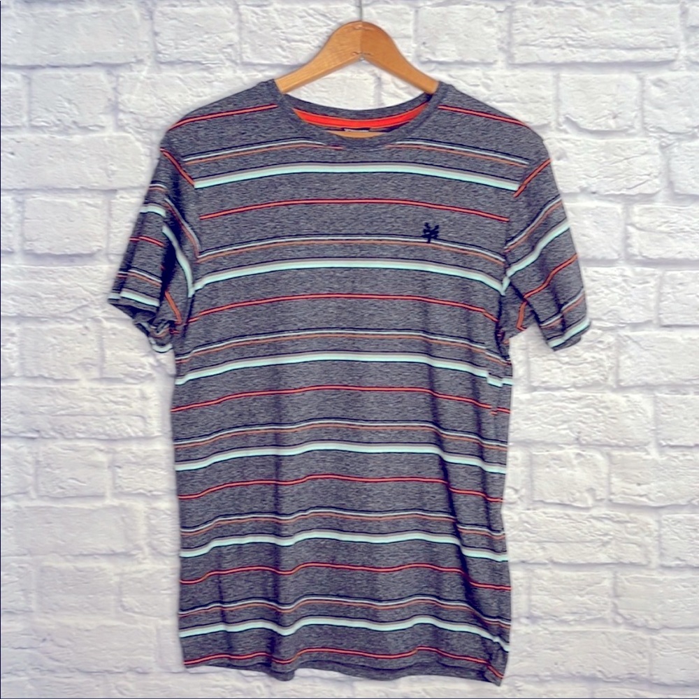 - Zoo York Men Multicolored Horizontal striped Short Sleeve Tee Shirt 4xl
